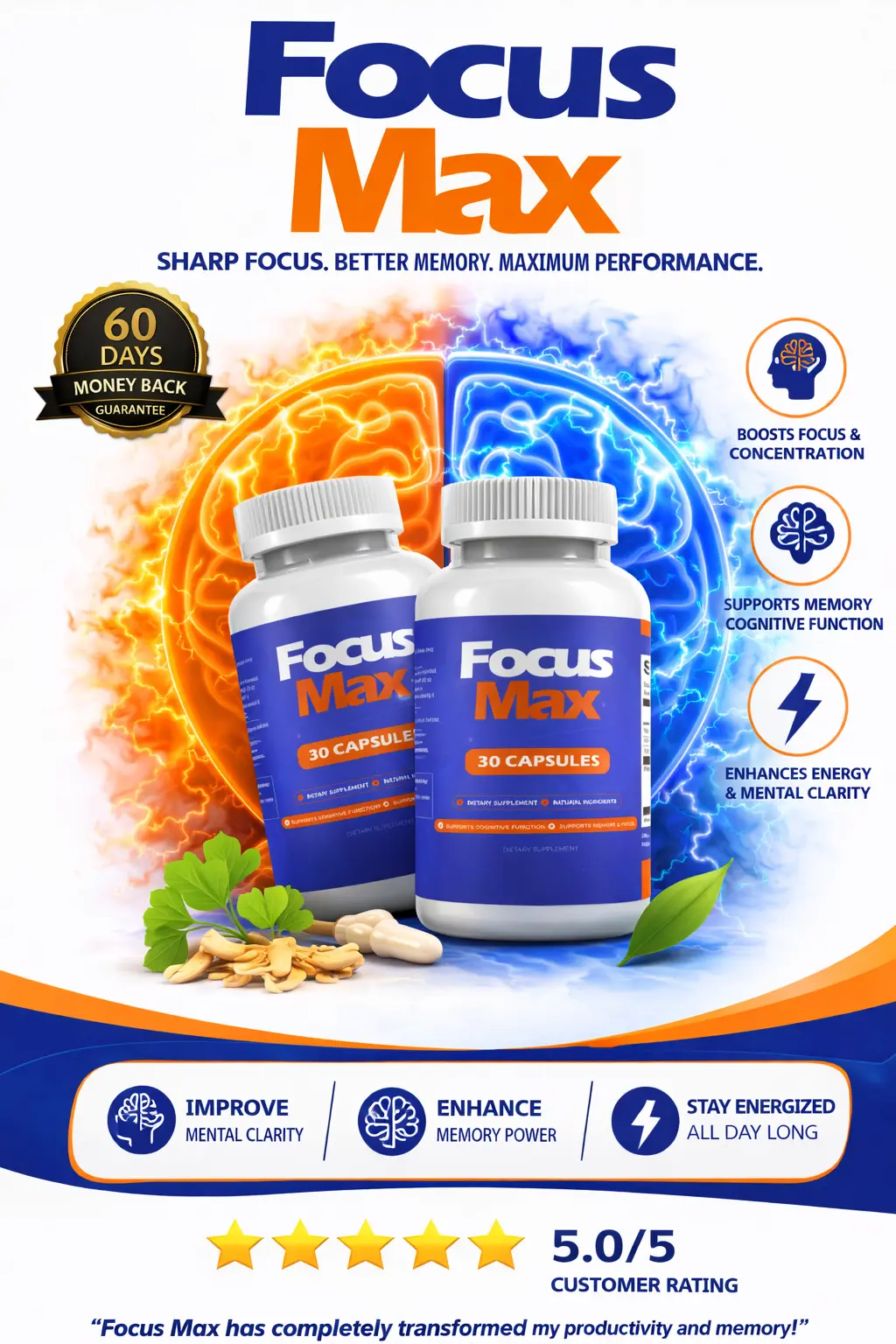 FocusMax Cognitive Support